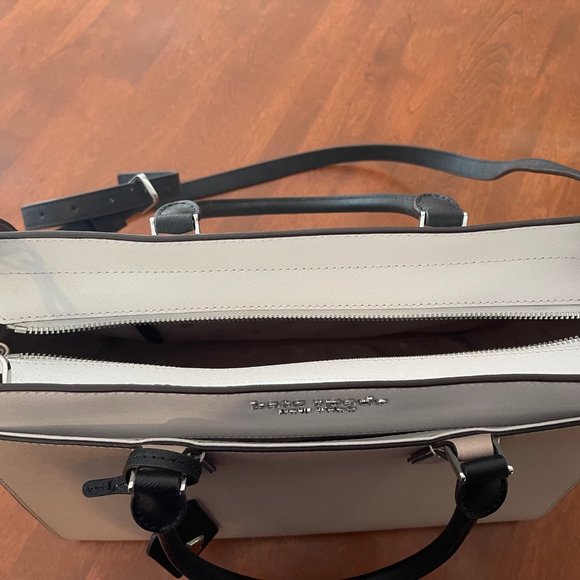 kate spade multicolor brown black white tote bag - Picture 6 of 7